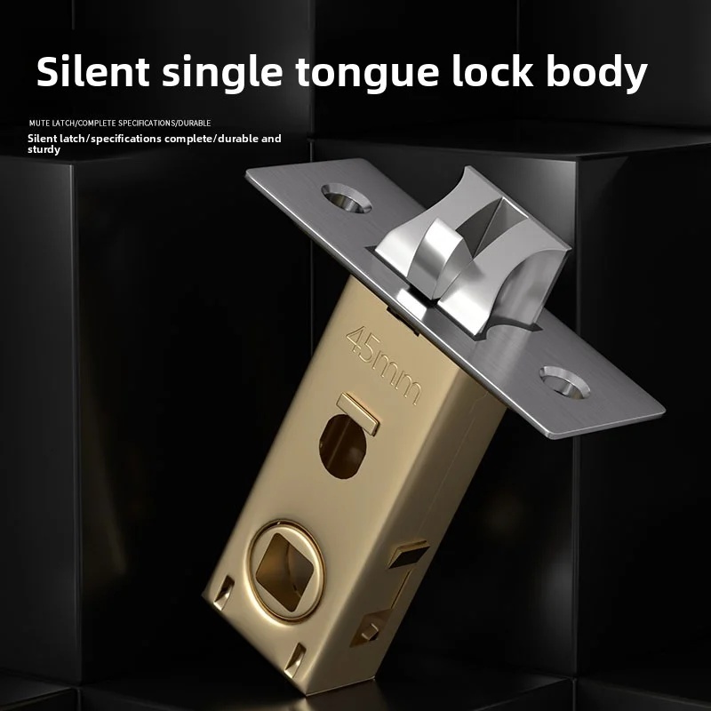 Universal Furniture Hardware - Geräuschloser Einzelzungen-Schlosskörper, Universelle Metallbeschläge für Badezimmer