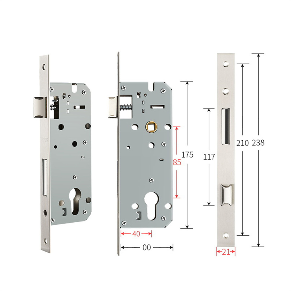 Universal Furniture Hardware - 1 PCS 8520/8525/8530/8535 Metall Türschloss Edelstahl