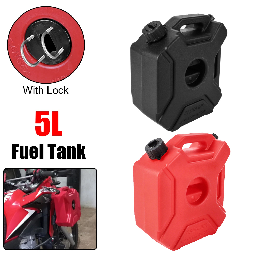 Universal Furniture Hardware - Universeller 5L Motorrad-Ersatzkraftstofftank, Auto-Jerrycan, Benzinkanister, Öl-