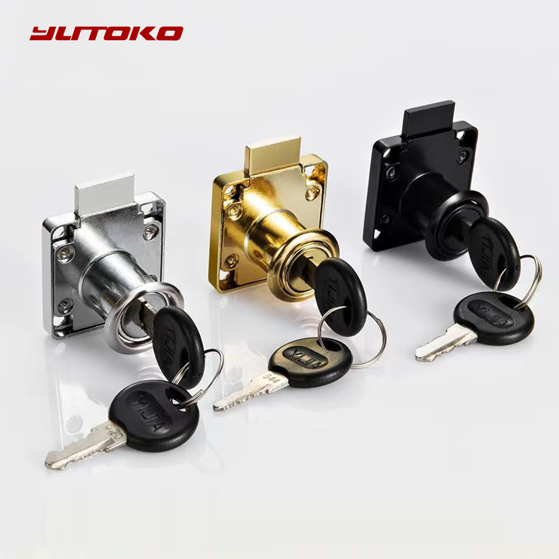 Furniture Hardware Locks - Yutoko Hochwertiges Schreibtisch-Schubladenschloss, Kleiderschrankschlösser, Schrankschlösser, Möbel-Nockenschlösser