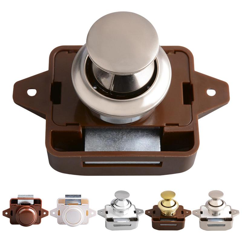 Furniture Hardware Knobs - Camper Auto Push Button Latch Lock