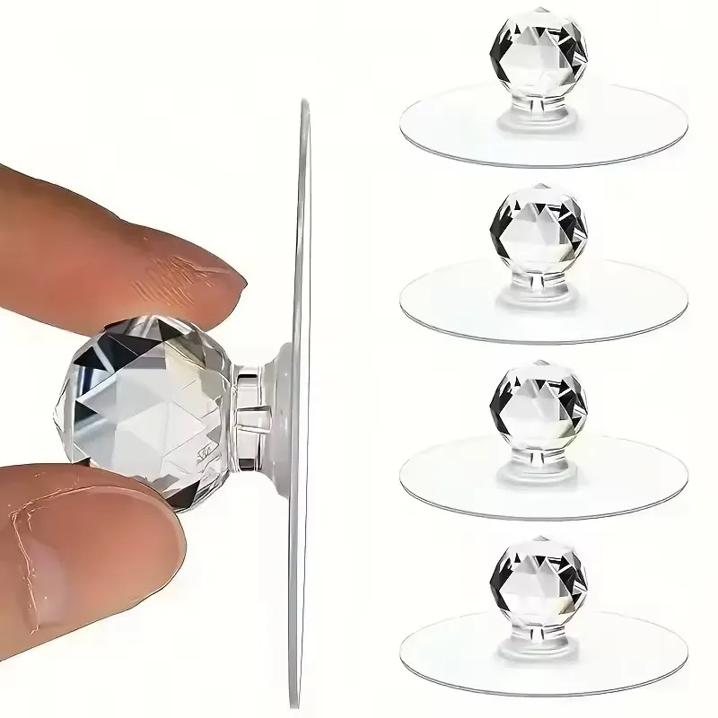 Furniture Hardware Knobs - 20 Stück transparente Kristall-Türknöpfe für Schrank,