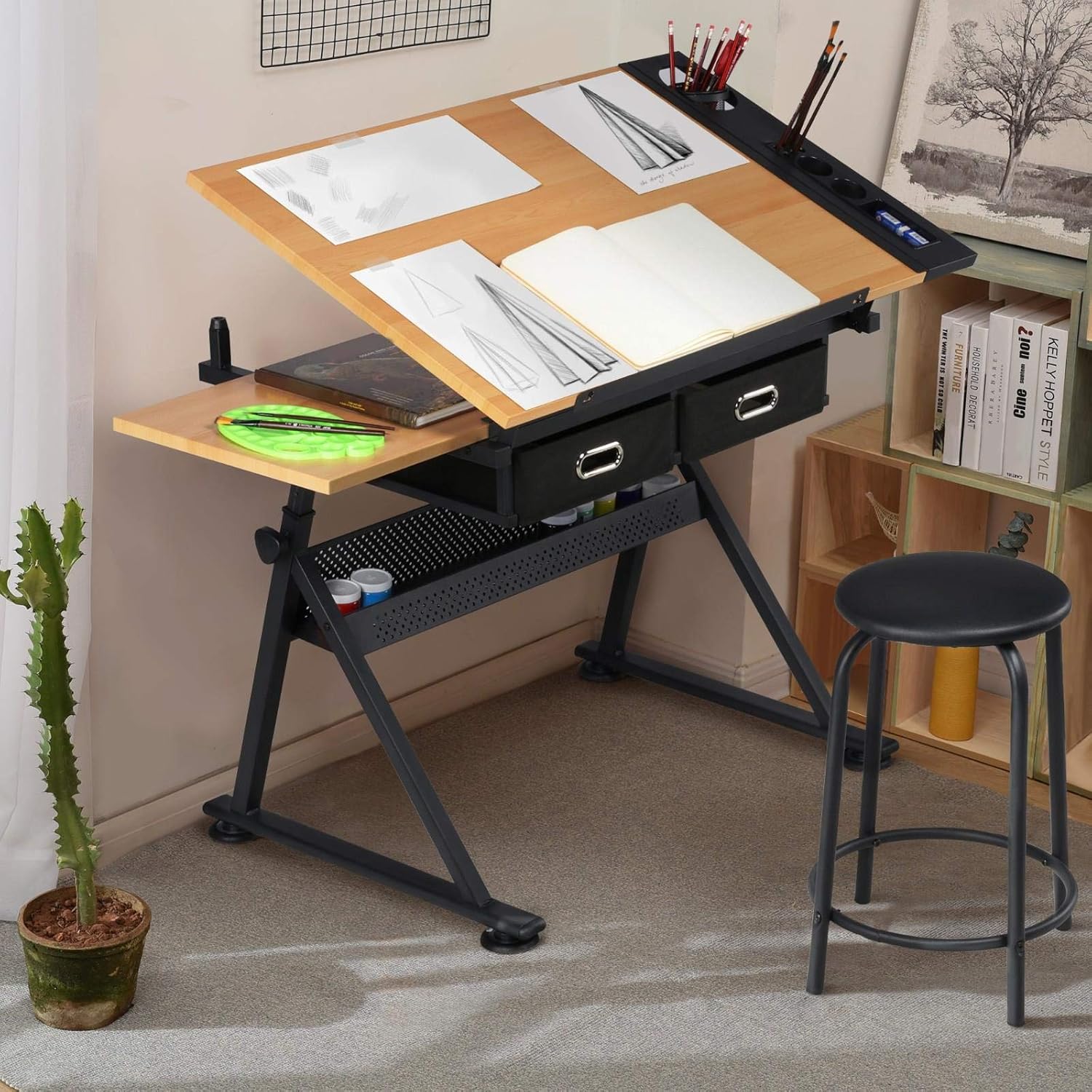 Verstellbarer Zeichentisch mit – Home Furniture & Hardware Trading Bewertung und Preis