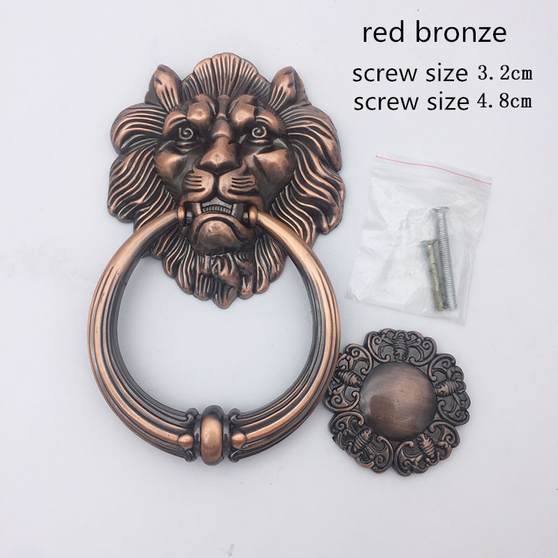 Antiker Bronze-Löwenkopf-Türkl – Furniture Hardware Knobs Bewertung und Preis