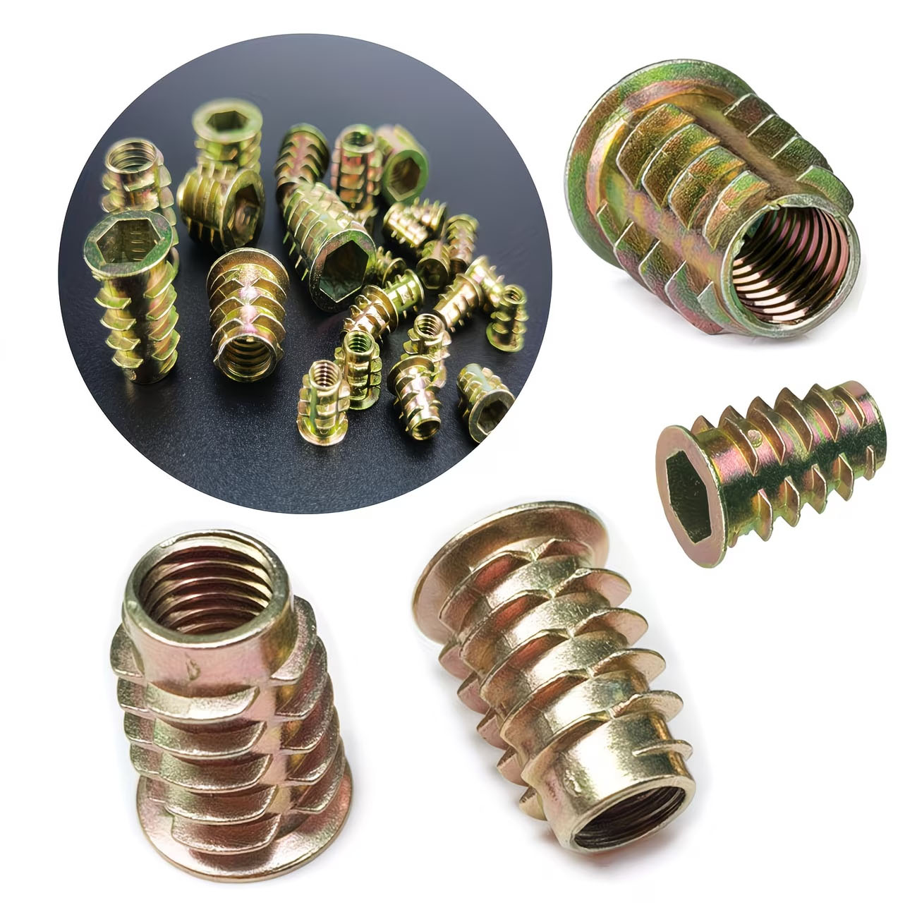 70-teiliges Gewindeeinsatzmutt – Furniture Hardware Threaded Inserts Bewertung und Preis