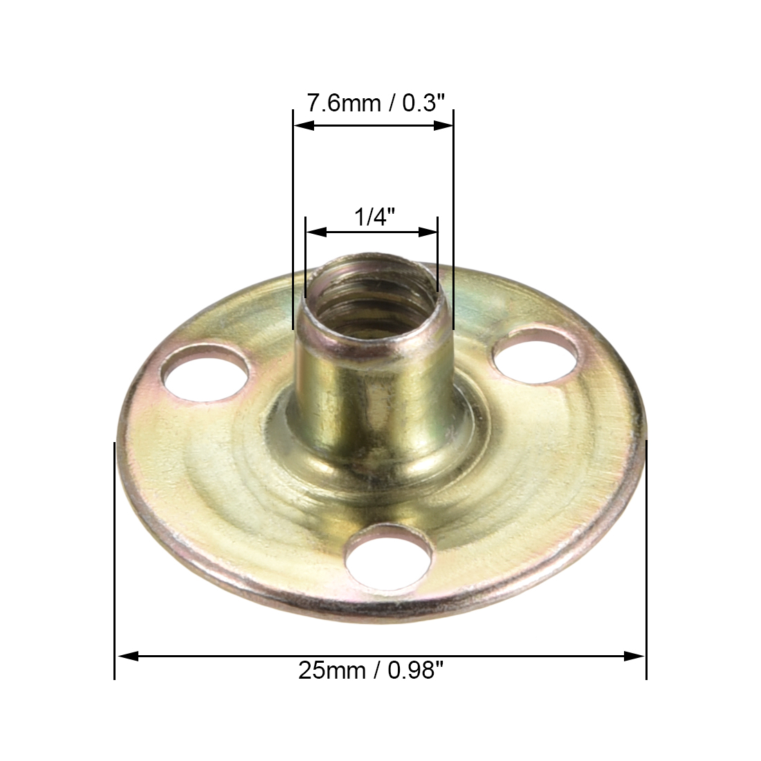 15 Stück 1/4 Zoll x 25 x 1,2 m – Furniture Hardware Threaded Inserts Bewertung und Preis