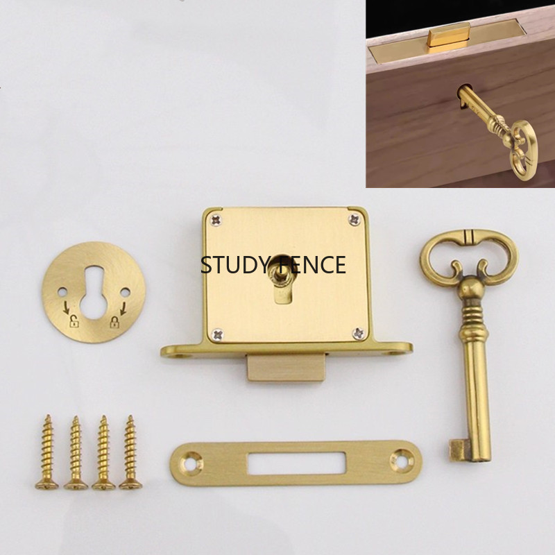 1PC Antikes Metall Schubladens – Furniture Hardware Locks Bewertung und Preis