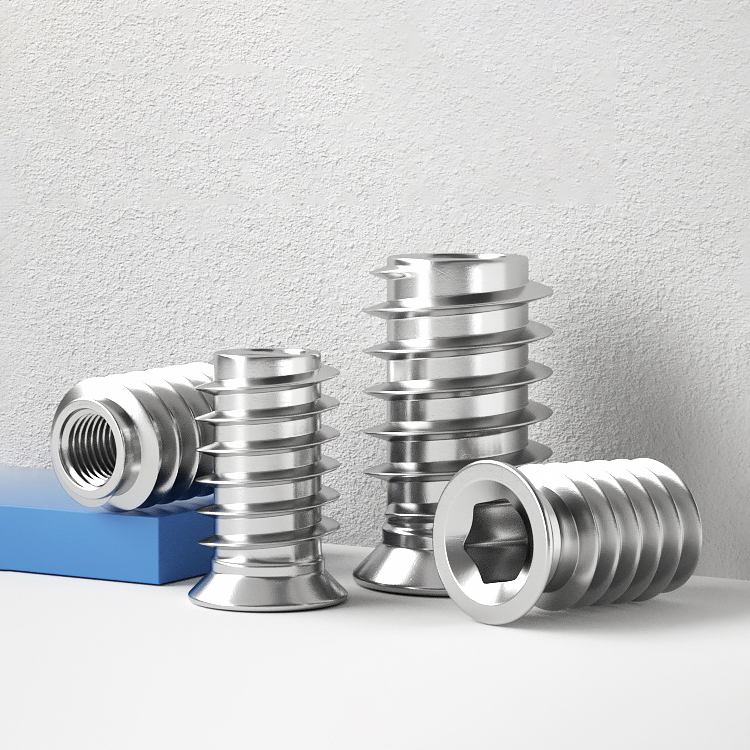 304 Edelstahl Sechskant-Senkmu – Furniture Hardware Threaded Inserts Bewertung und Preis