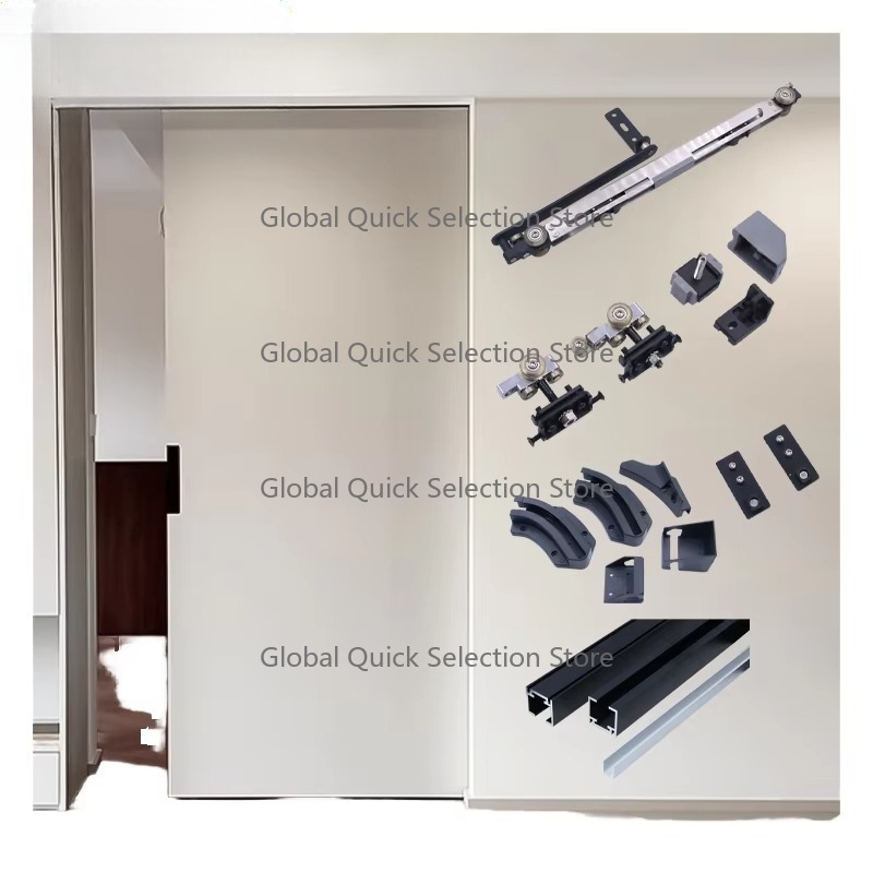 Einwärts-Schiebetürsystem mit  – Furniture Rails Hardware Bewertung und Preis